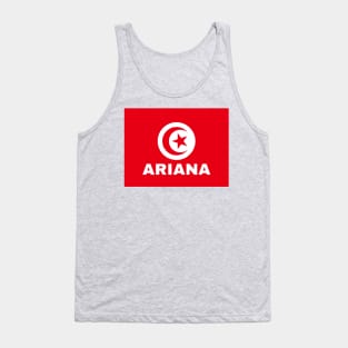 Ariana City in Tunisian Flag Tank Top